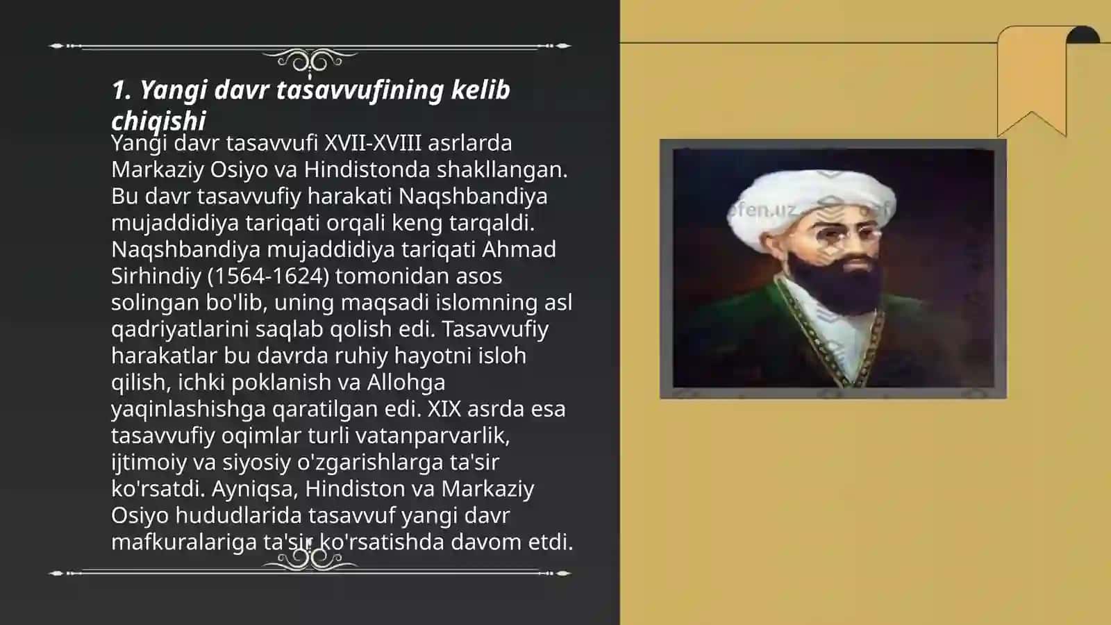 Yangi davr sharq tasavvufi 3