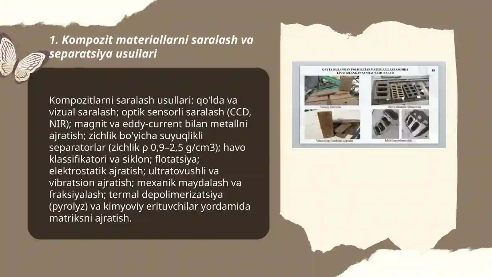Polimer kompazitsion materiyallarni qayta ishlash 3