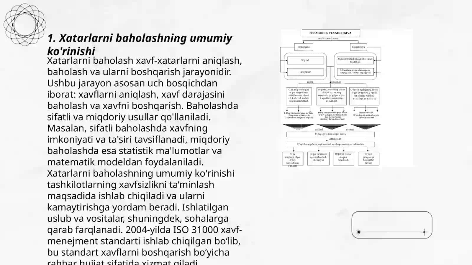 Riskni baholash usullari Risk qiymati (VaR) metodologiyasi 3