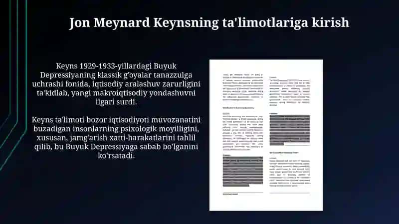Jon Meynard Keyns ta'limoti va neo-keynschilik 3