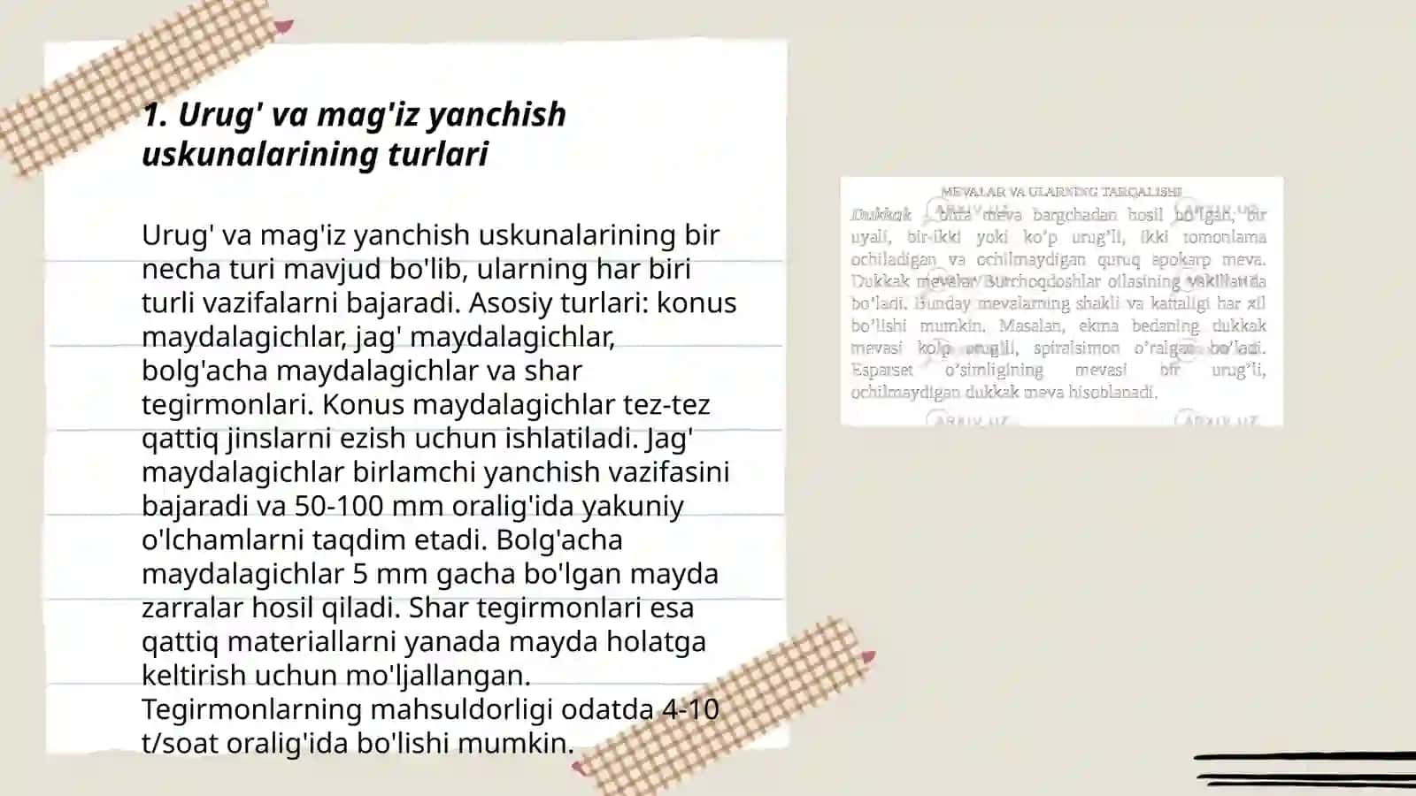 Urug' va mag'iz yanchish uskunalari 3