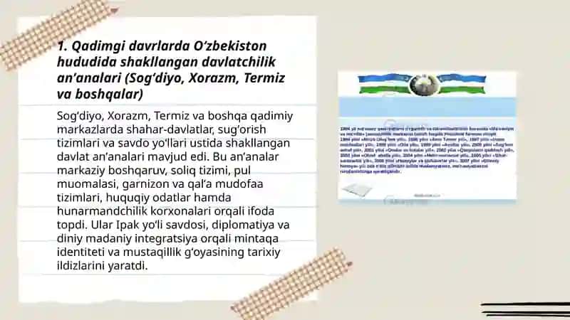 Oʻzbekistonda mustaqillik gʻoyalarining tarixiy asoslari 3