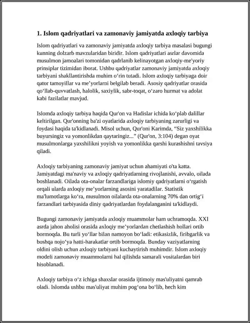 ISLOM QADRIYATLARI VA MAʼRIFATNING HOZIRGI DAVRDAGI AHAMIYATI 3