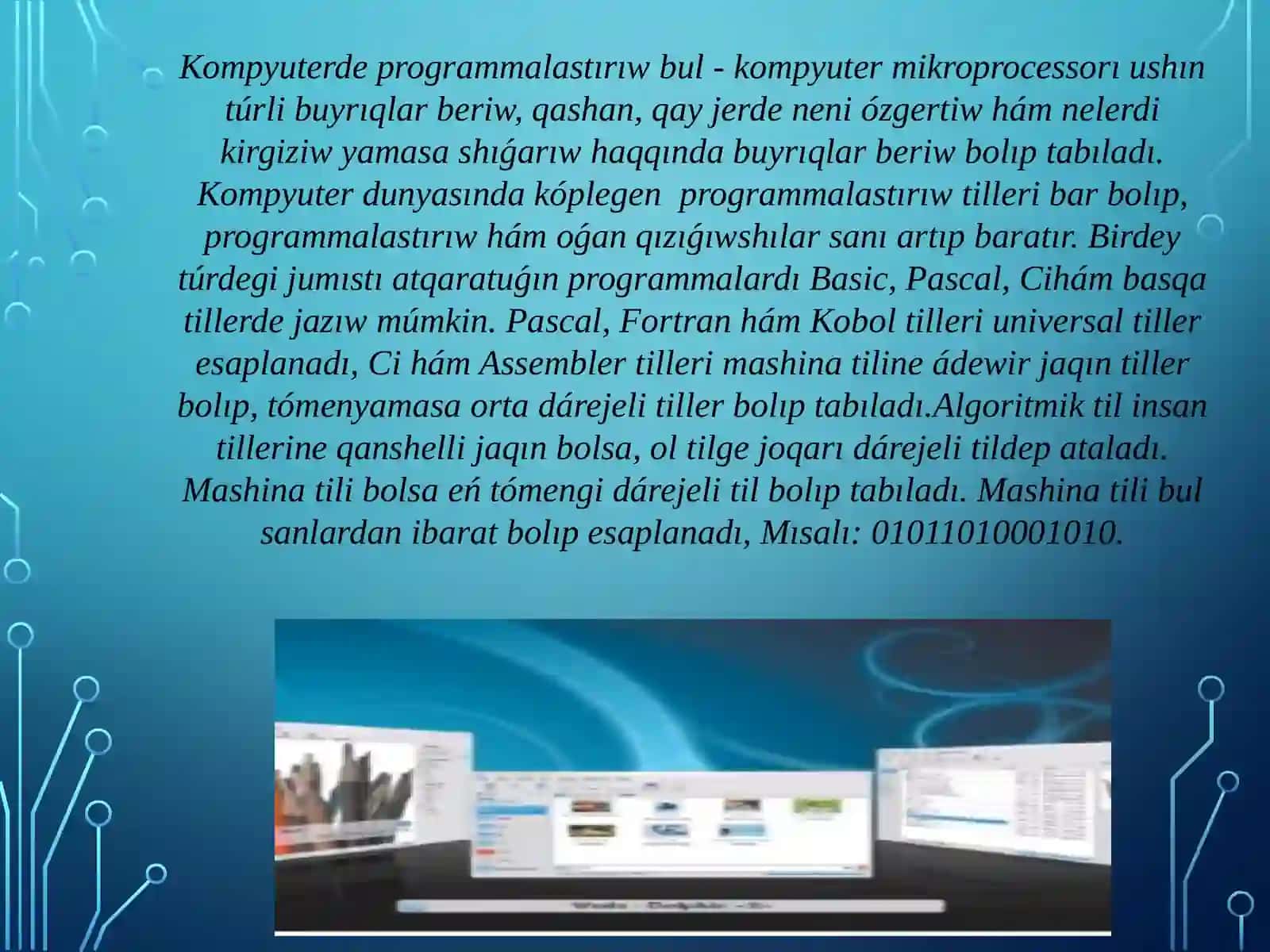 Axborot texnologiyalari ham proceslerdi matematik modellestiriw 3