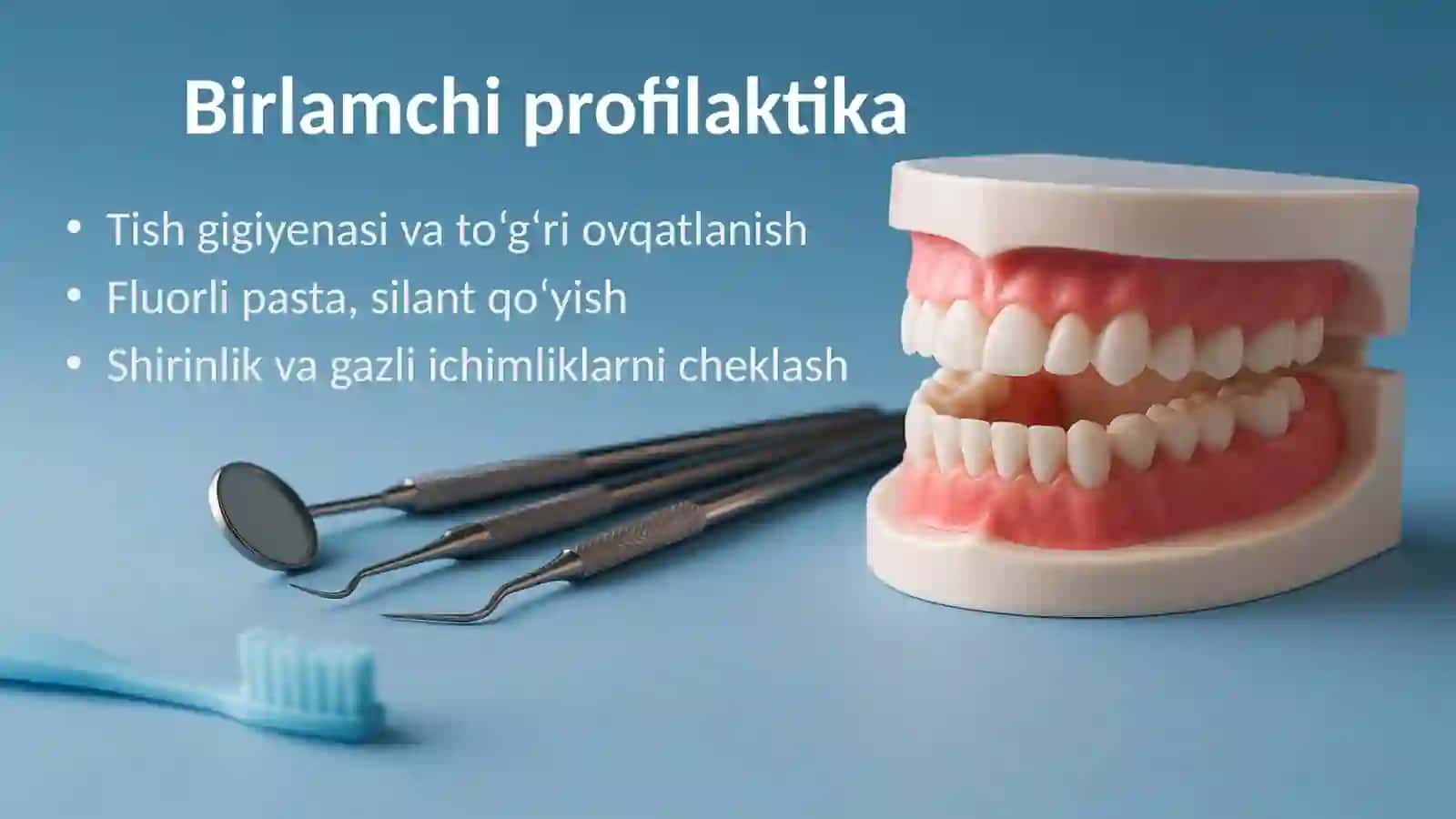 Stomatologik kasalliklarning oldini olish 3