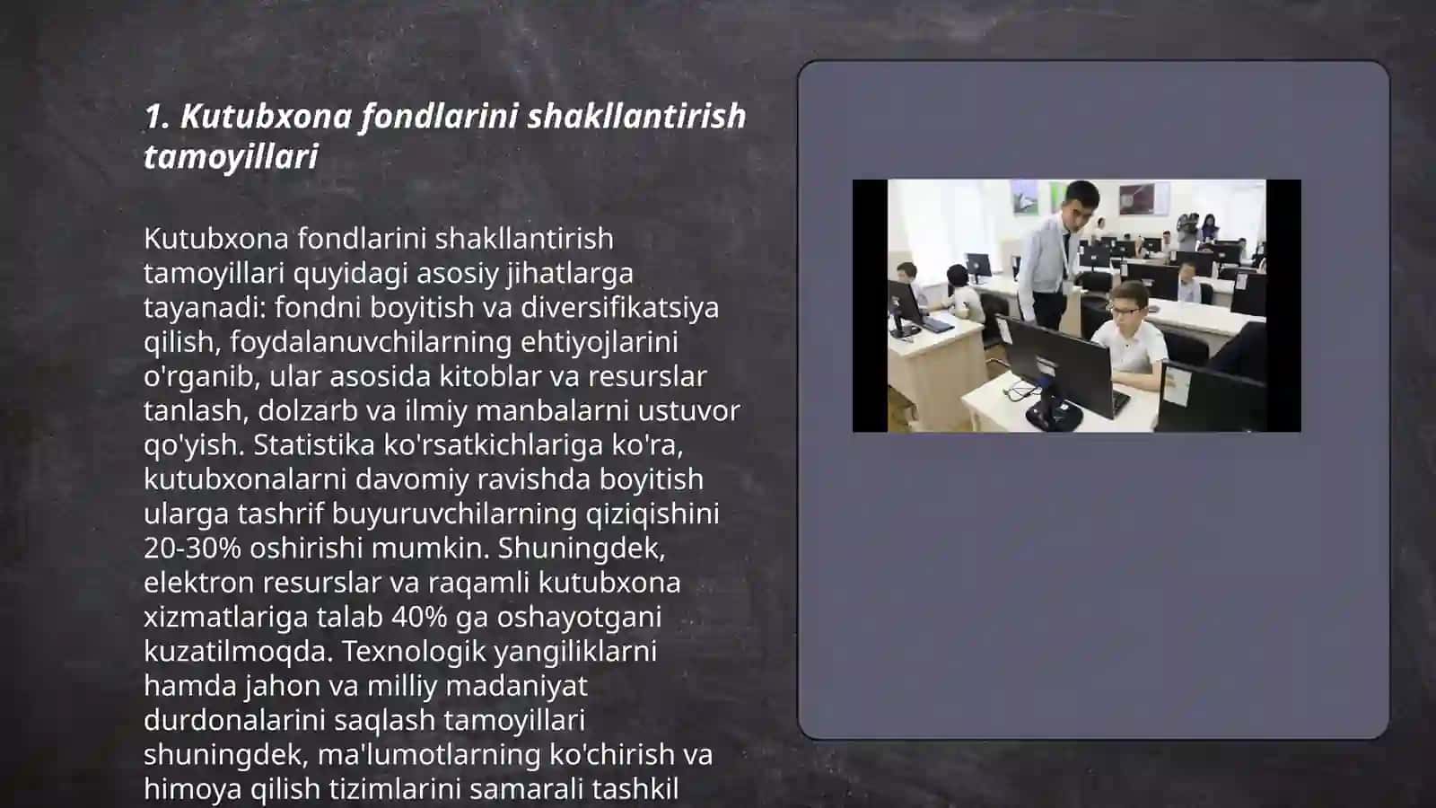 Kutubxona-axborot muassasalari fondlarini tashkil qilish texnologiyasi 3