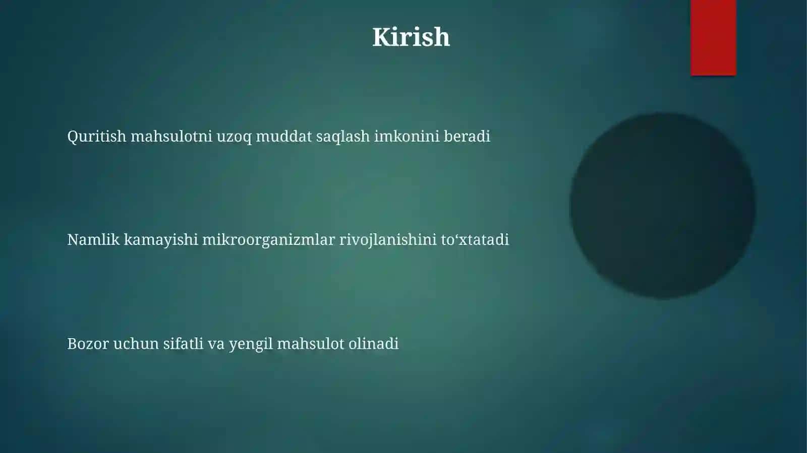 Quritishning ahamiyati 3