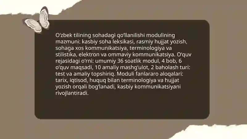 oʻzbek tilining sohadagi qoʻllanilishi 3