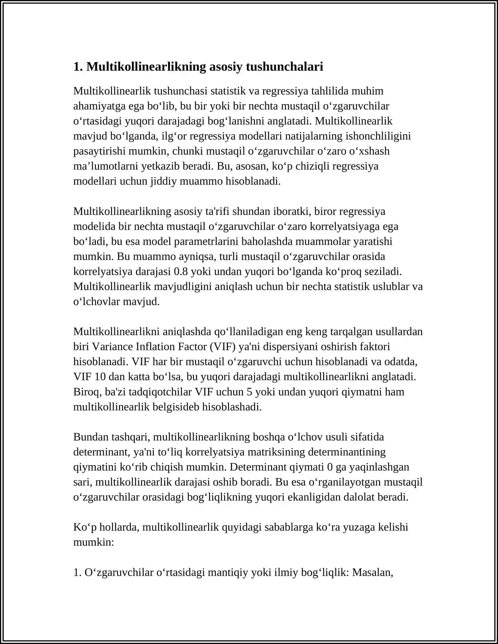 MULTIKOLLINEARLIK 3