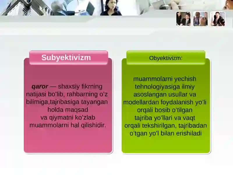 Boshqaruv Qarorlari 3