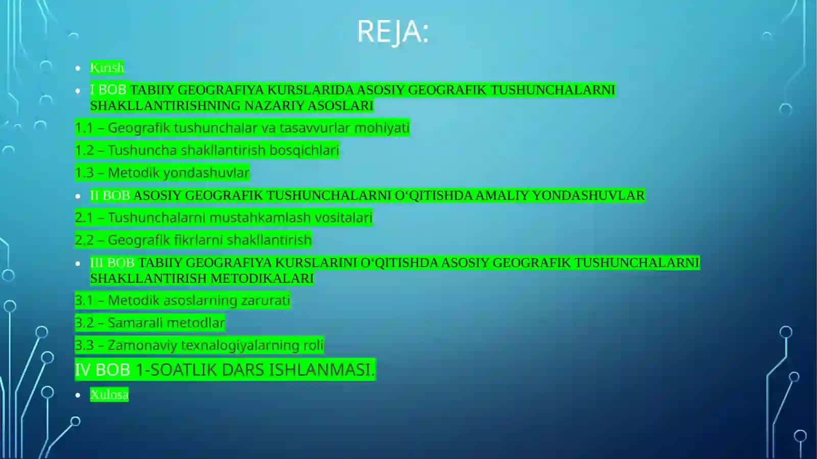 Tabiiy Geografiya Kurslari 3