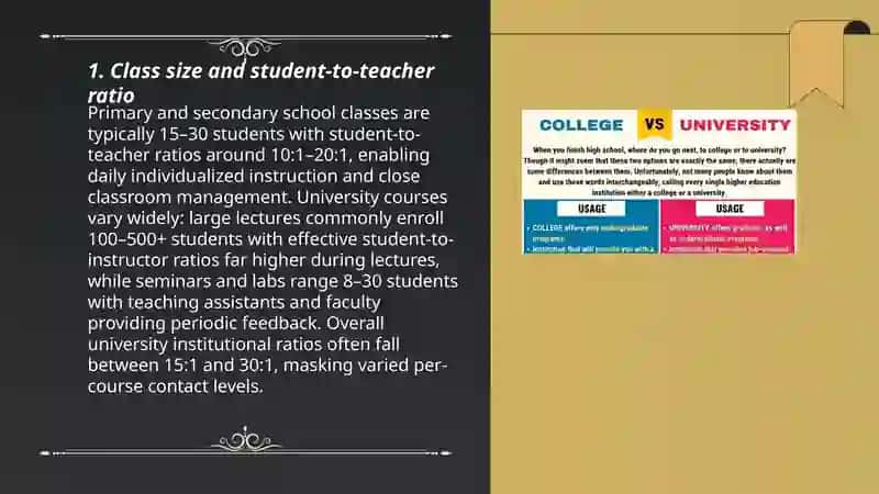 Differences between School and University 3