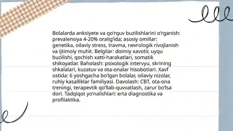 Bolalar psixologiyasi oldida turgan dolzarb muammolarni oʻrganish 3