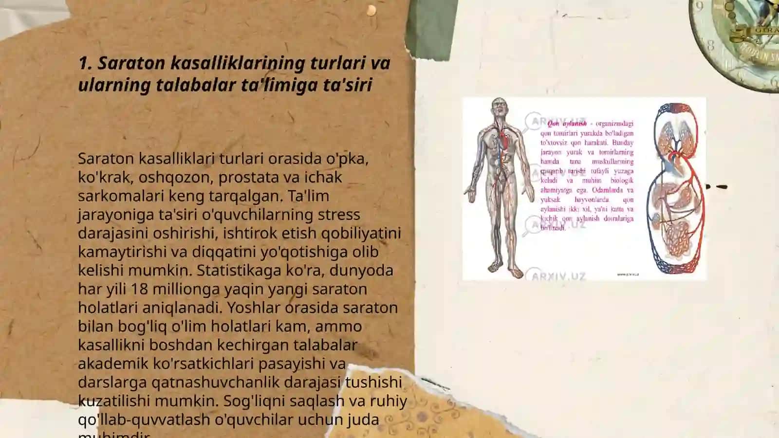 Saraton kasalliklari(qon va limfa) bilan ogʻrigan oʻquvchilar bilan mashgʻulot oʻtish tamoyillari 3