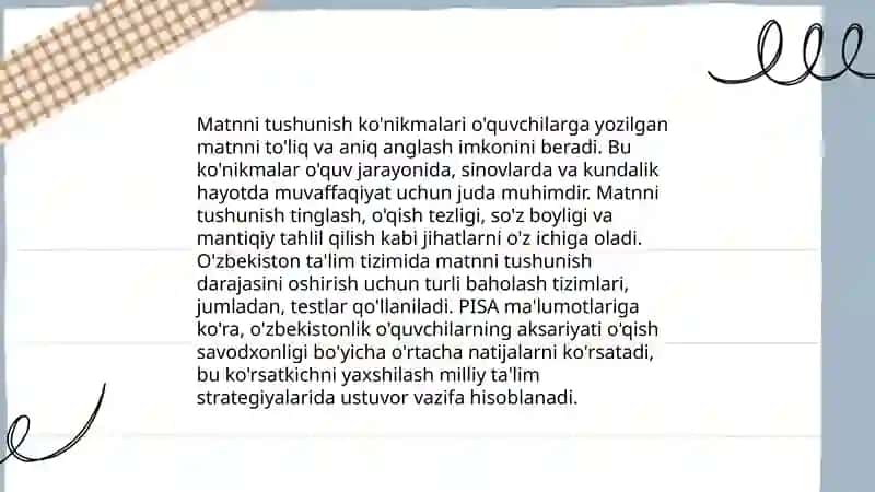 Xalqaro PIRLS baholash dasturiga tayyorlash (4-sinf misolida) 3