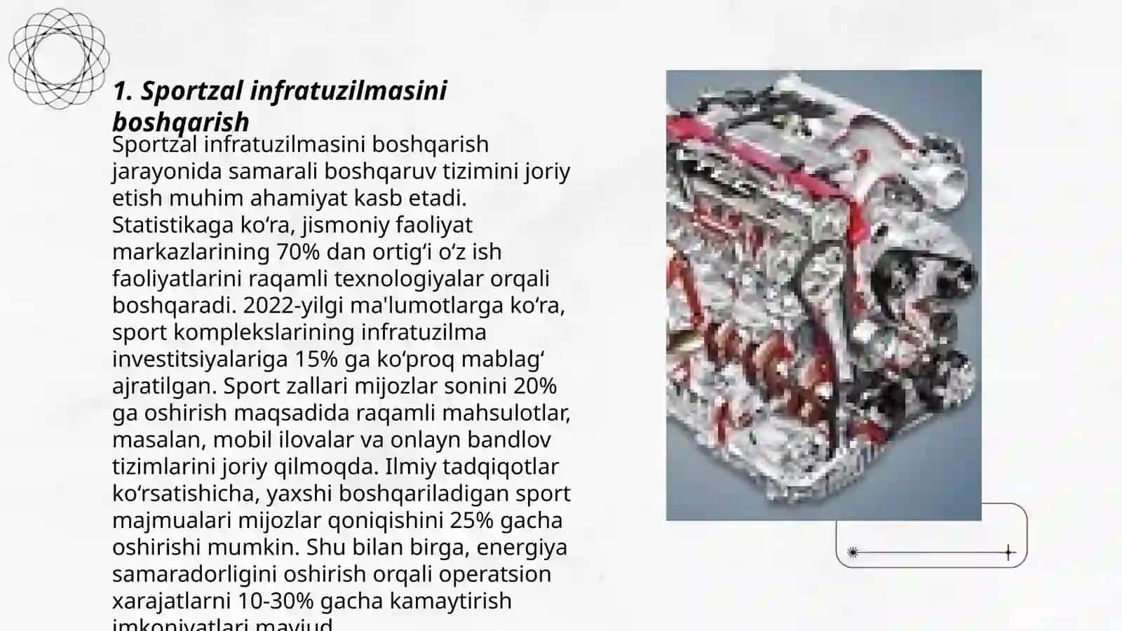 SPORTZAL BOSHQARISH TIZIMINI YARATISH 3