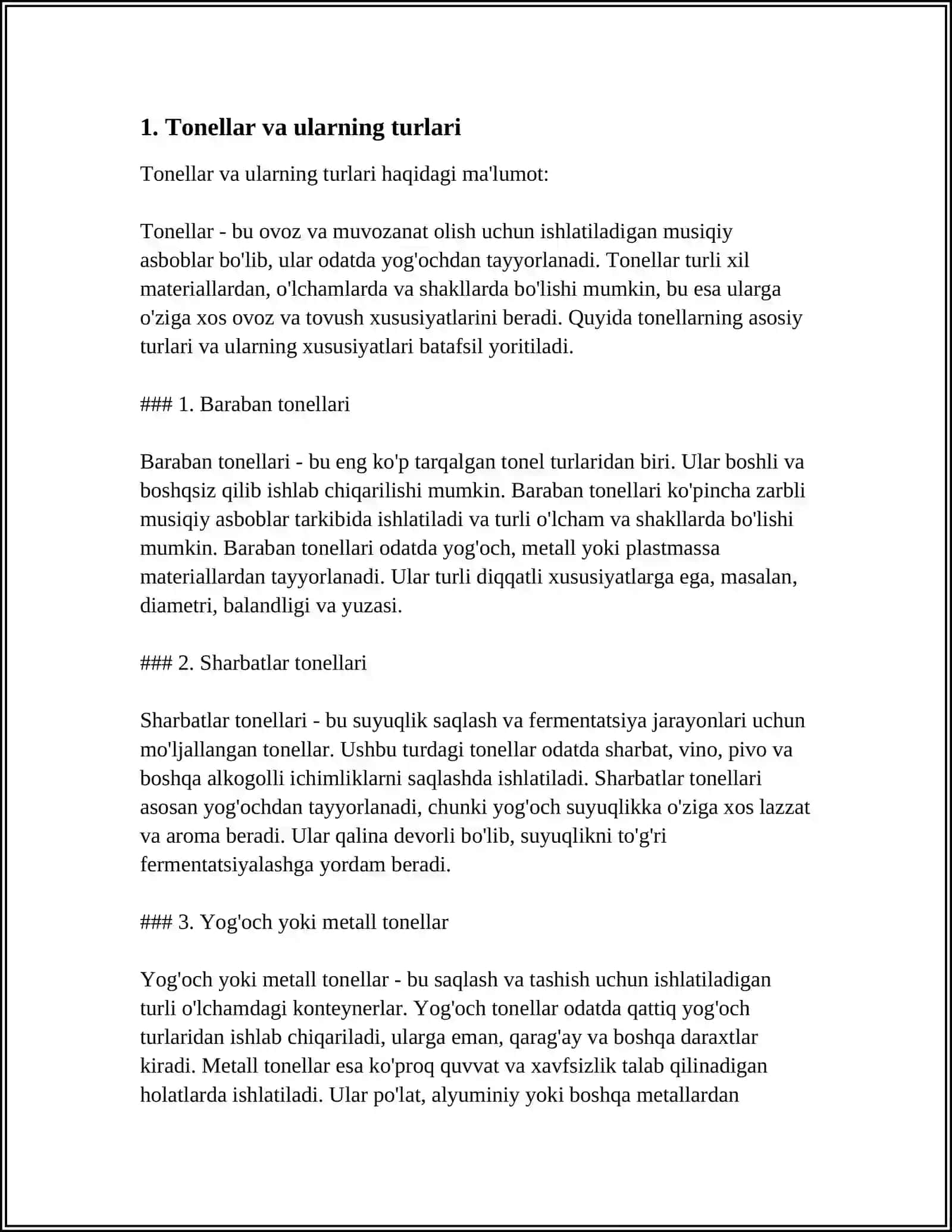 Tonellar va ularning turlari 3