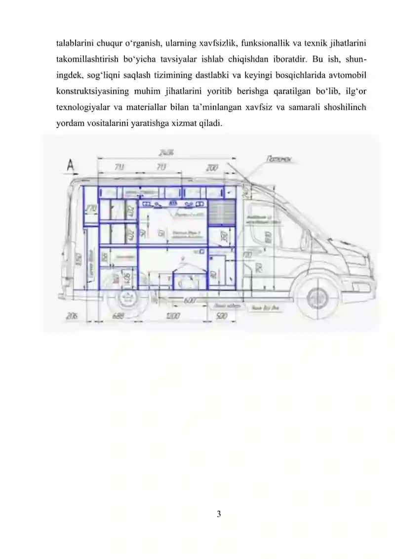 Tez Tibbiy Yordam Ko`ratishda Avtomobil Konstruksiyasiga Qo`yiladigan Asosiy Talablar 3