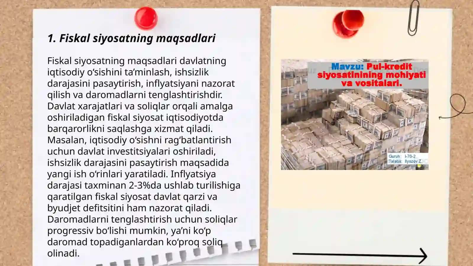 Fiskal va pul-kredit siyosatini muvofiqlashtirilish muomalari 3