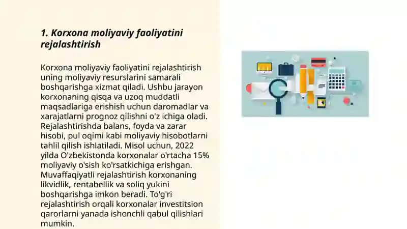 Korxonalar moliyasini boshqarish 3
