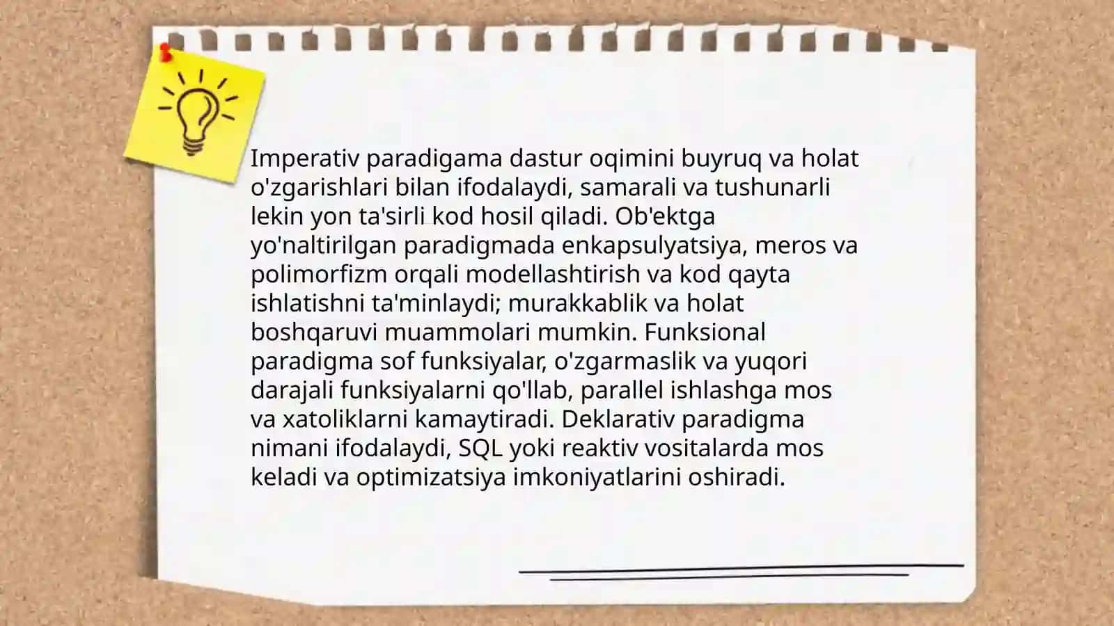 Zamonaviy dasturlash tillarining tahlili 3