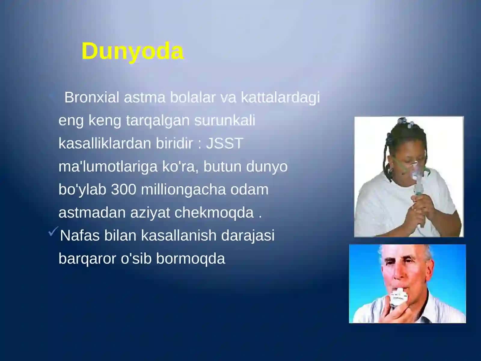 BRONXIAL ASTMA. TASHXIS VA DAVOLASH 3