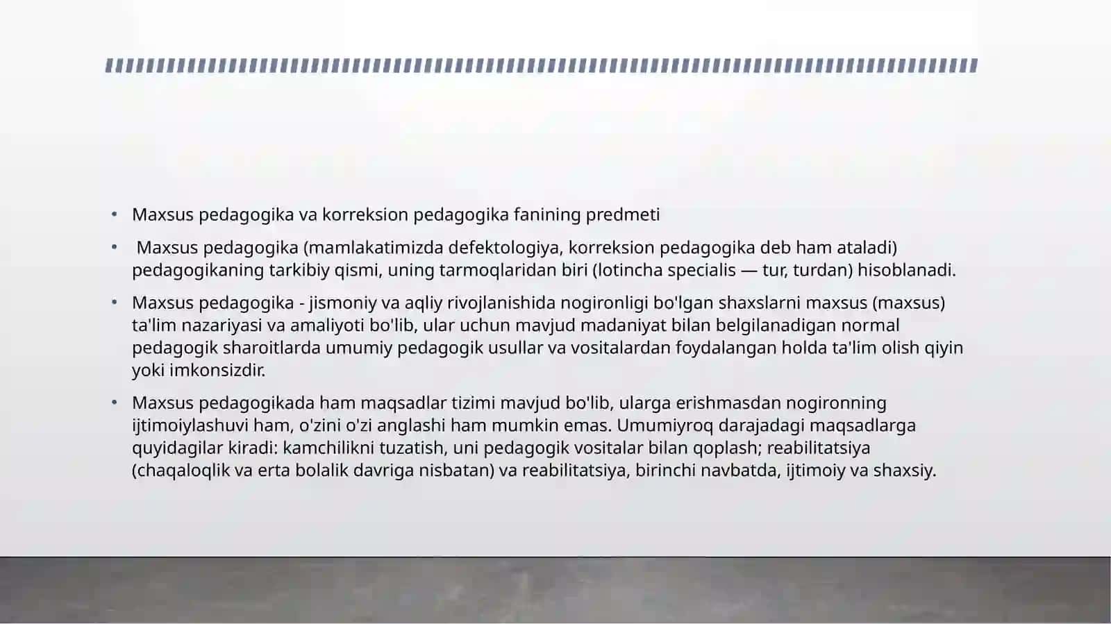 O'zbekistonda maxsus ta'lim tizimini tashkil etilishi va joriyet etish 3