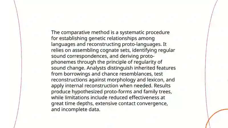 Methods of comparative study of languages 3