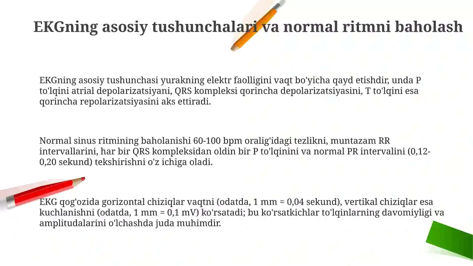 Aritmiyalarda EKG interpretatsiyasi 3
