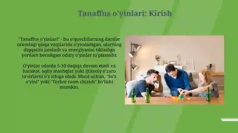 Tanaffus o'yinlari 3