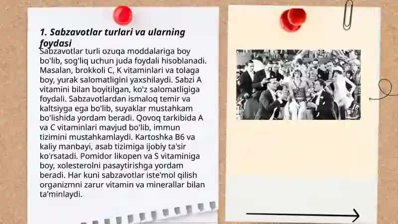 Sabzavotlar dunyosi haqida ochiq mashgulot 3