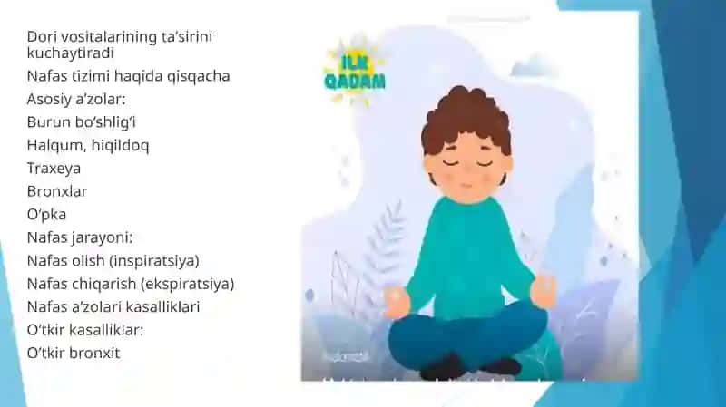 Nafas aʼzolari kasalliklarida davolovchi mashqlar 3