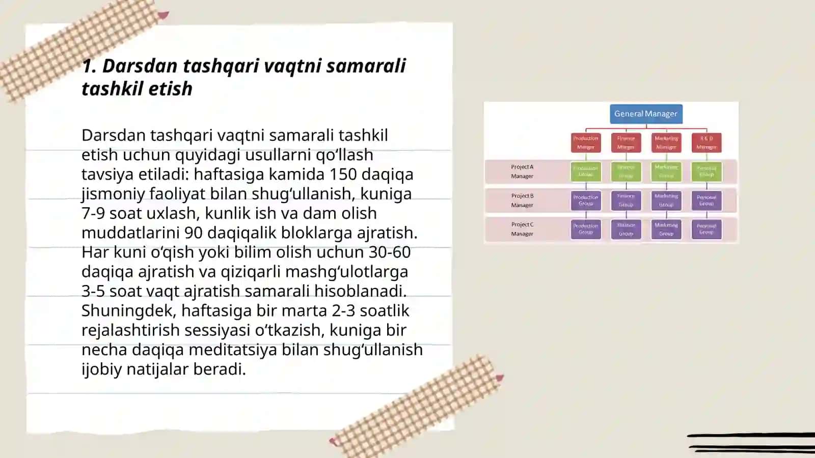 Darsdan tashqari tarbiyaviy ishlarni rejalashtirish,tashkil etish va boshqarish jarayonlari 3