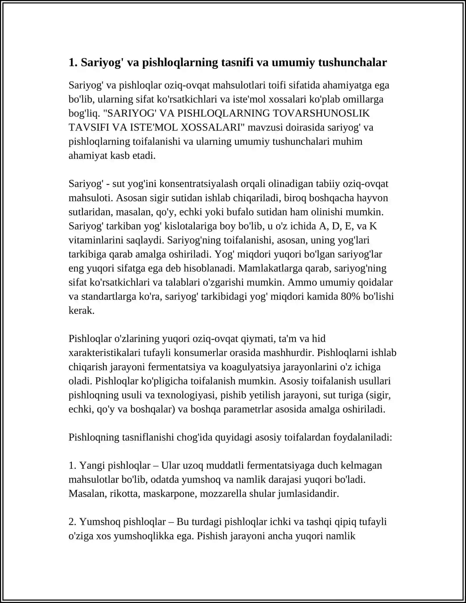 SARIYOG' VA PISHLOQLARNING TOVARSHUNOSLIK TAVSIFI VA ISTE'MOL XOSSALARI 3