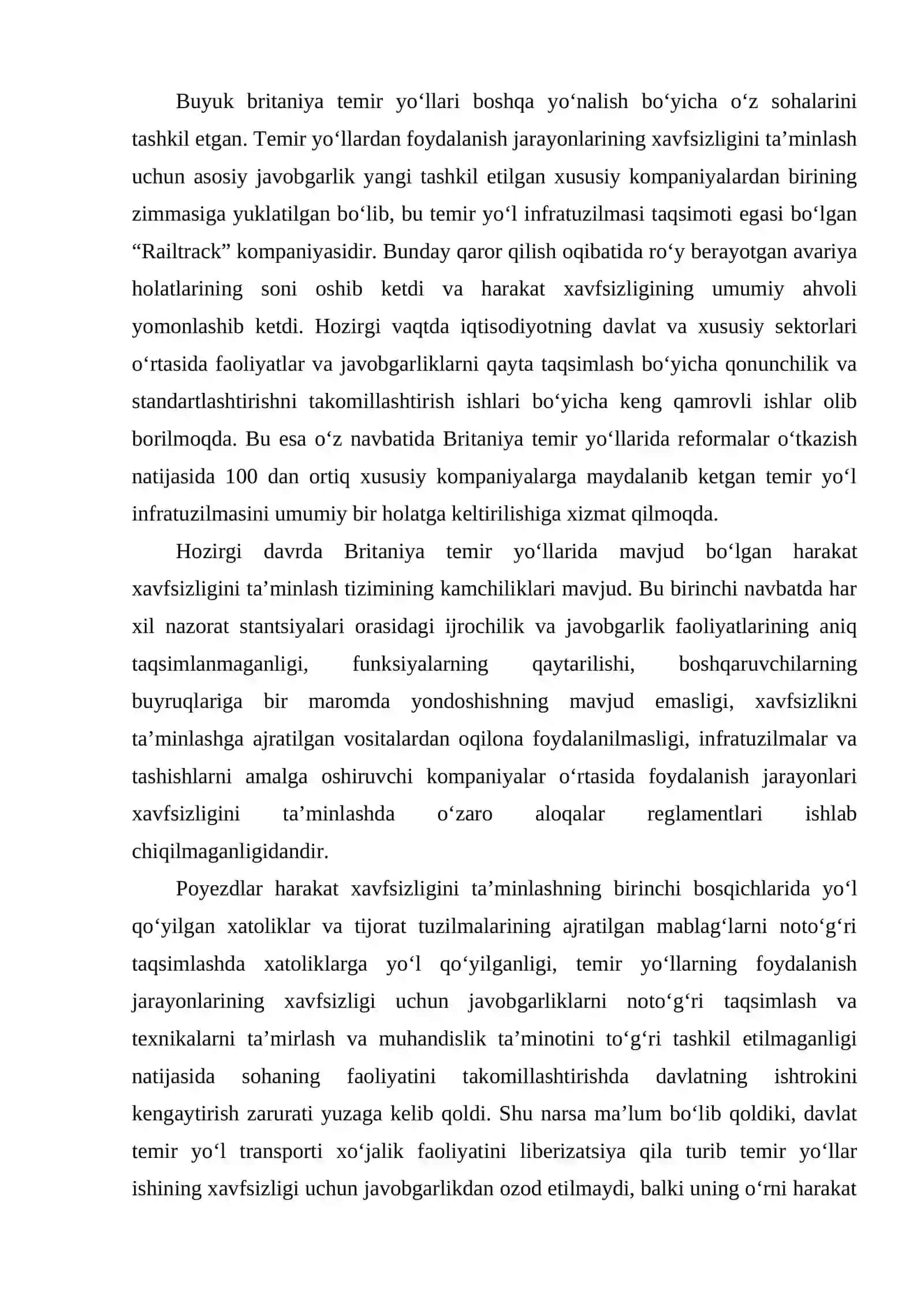 Yevropa davlatlari temir yo‘llarida poyezdlar harakat xavfsizligini ta’minlashda asosiy me’yoriy hujjatlar 3