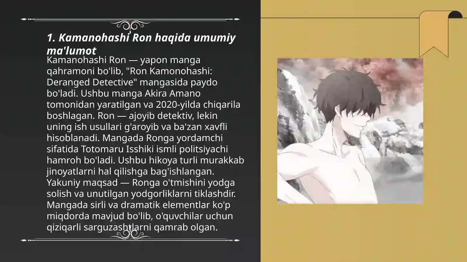 Kamanohashi Ron telba detektiv animesi 3