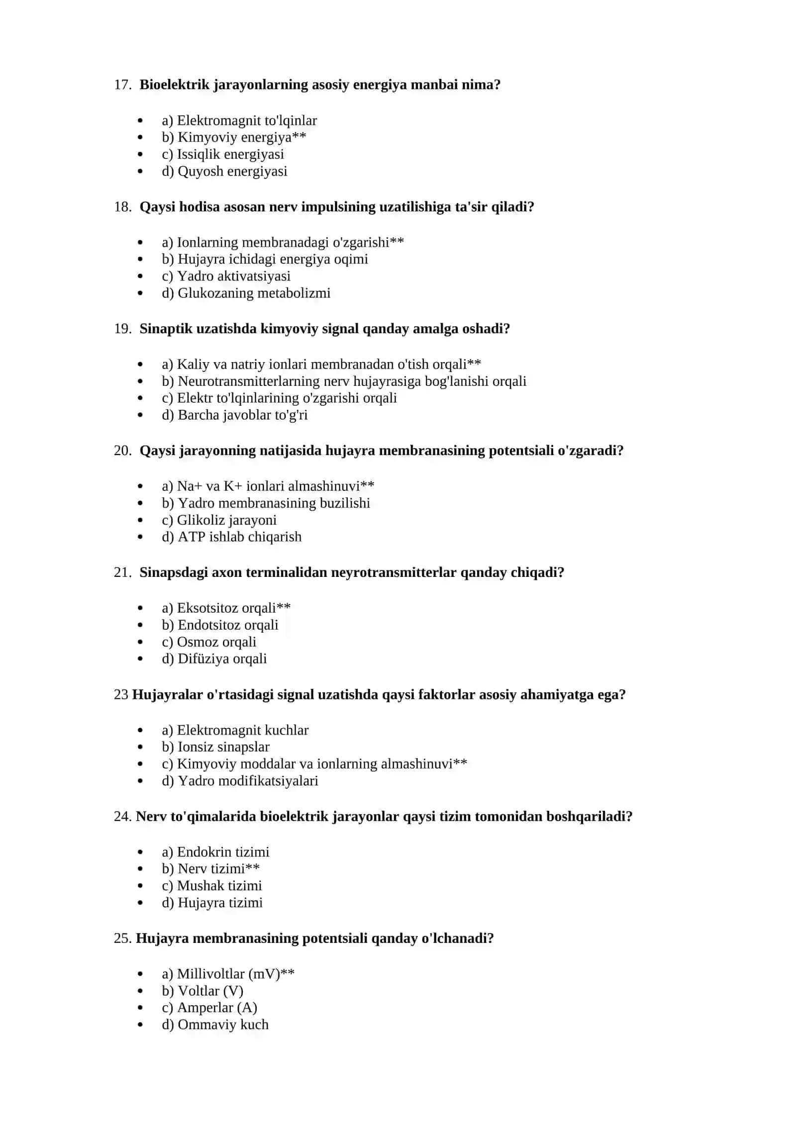 Bioelektrik hodisalar 3