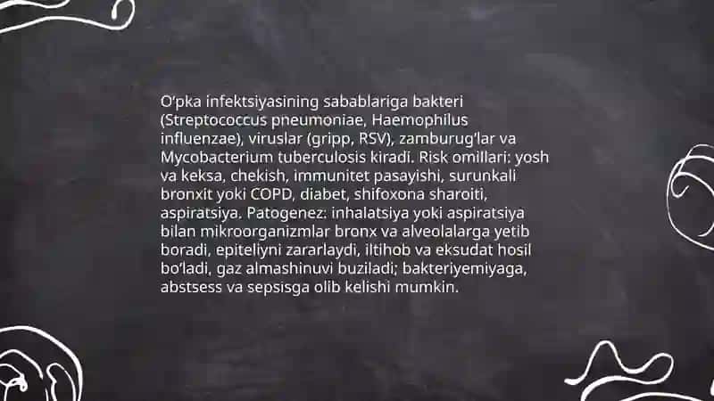 Oʻpka infezimasi 3