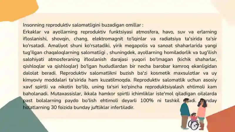 Mavzu: Oilaning reproduktiv vazifasi va er-xotin reproduktiv xulqi 3