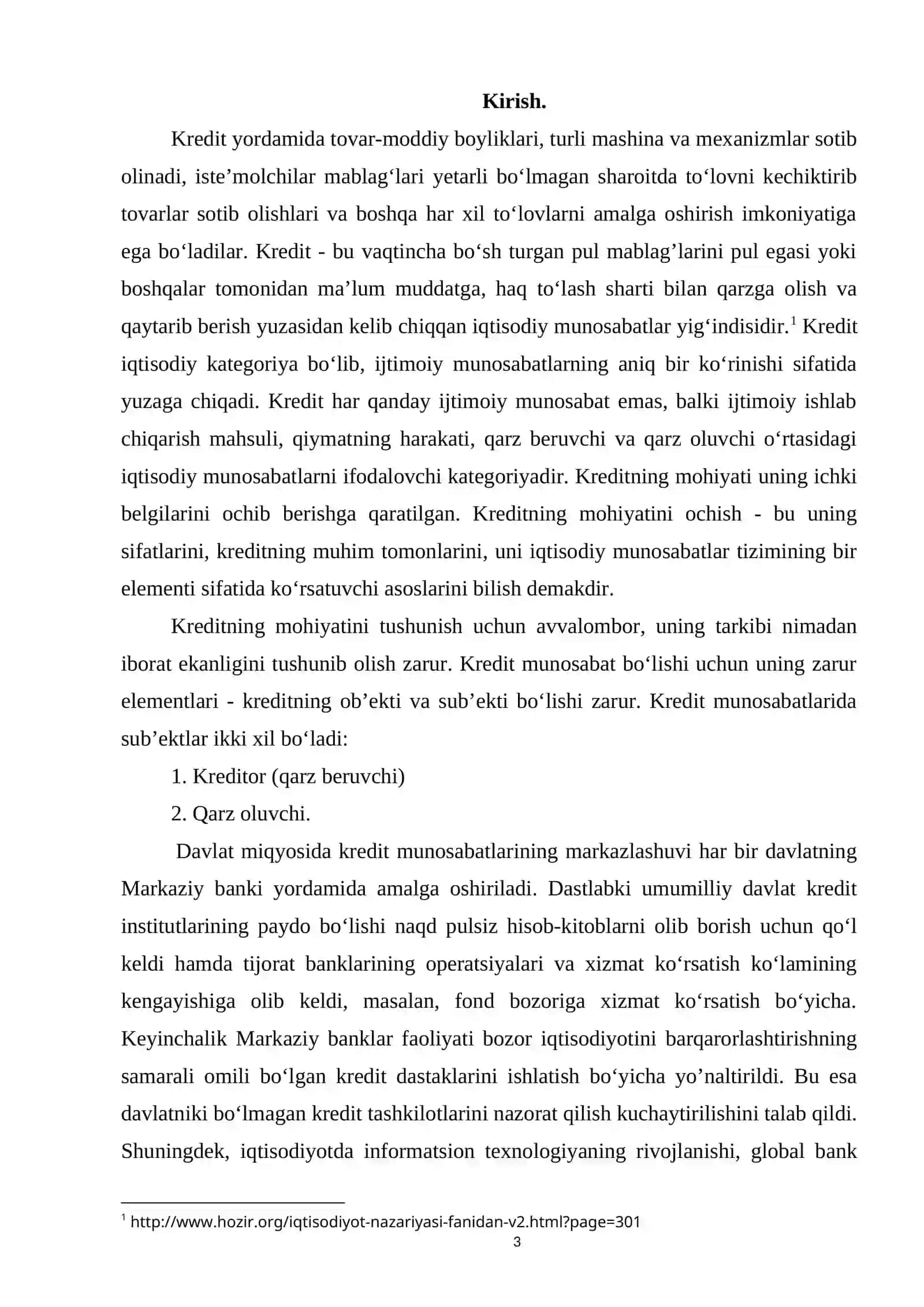 5520100 Ijtimoiy ish (Pensiya toʻminoti) Talim yo'nalishi "Moliya" fanidan KURS ISHI 3
