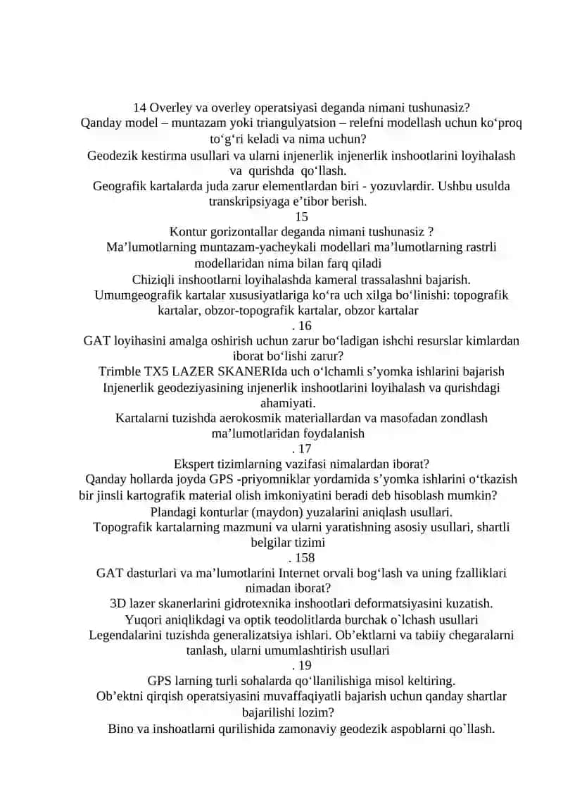 Topografik-geodezik qidiriv ishlari 3