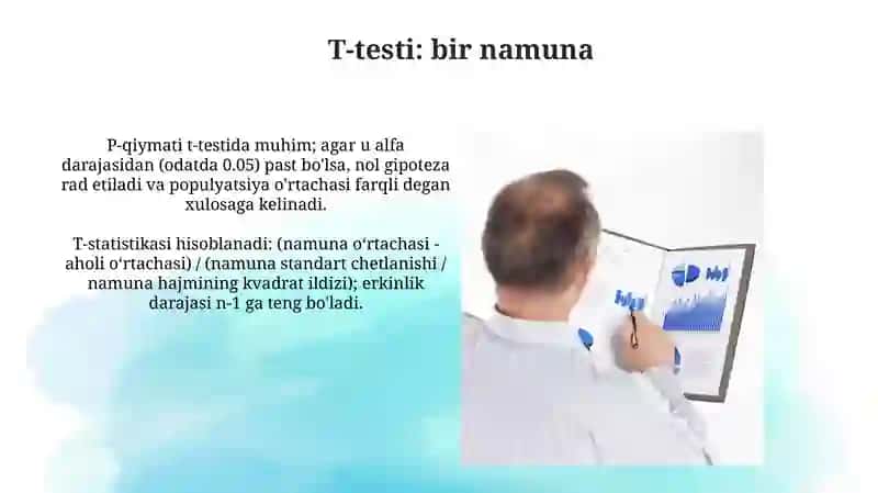 Statistik tahlil: Gipotezani tekshirish vainferensialstatistika 3