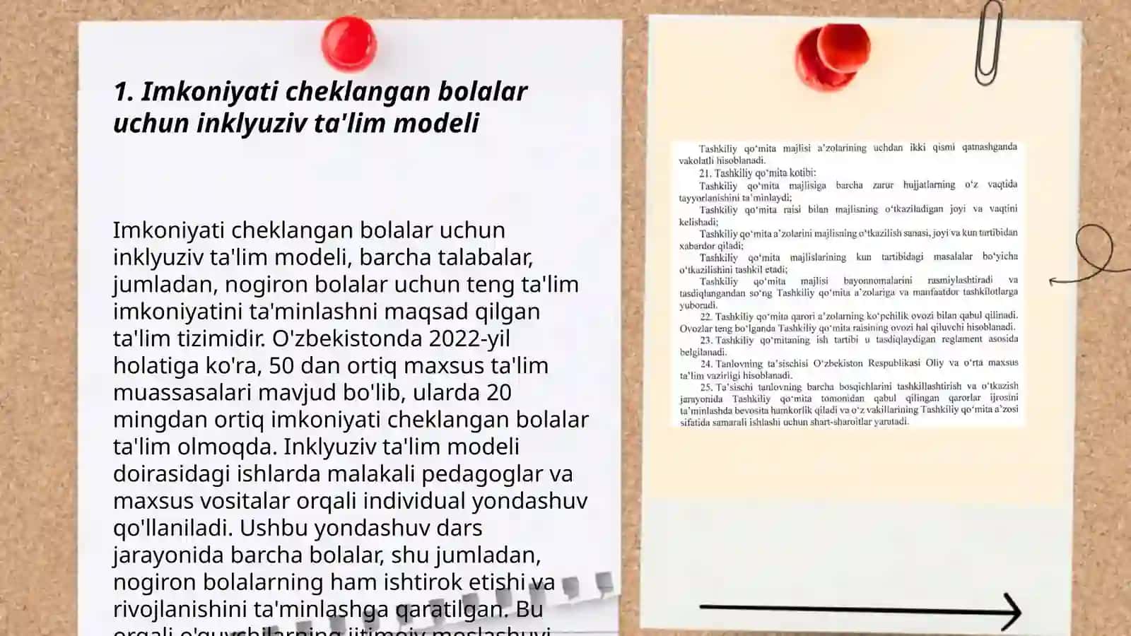 Imkoniyati cheklangan bolalarni inklyuziv taʼlim va tarbiyalash konsepsiyasini oʻrganish 3