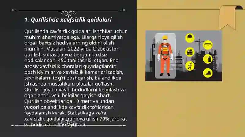 Qurilishda hayot xavfsizligi 3