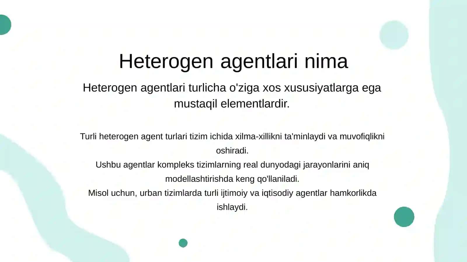 HETEROGEN AGENTLAR MODELLARI (HAM) VA TAQSIMOT DINAMIKASI 3