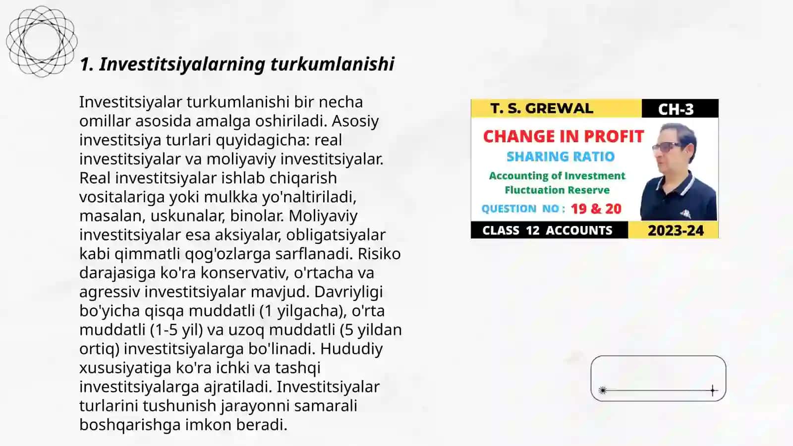 Investitsiyalar hisobini amalga oshirish tartibi 3