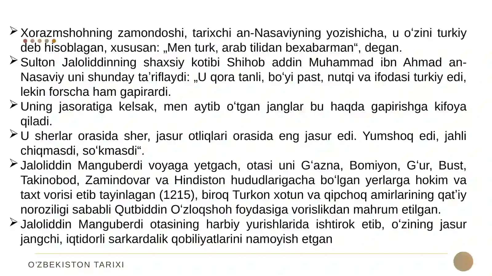 Jaloliddin Manguberdining mo‘g‘ullarga qarshi kurashi 3