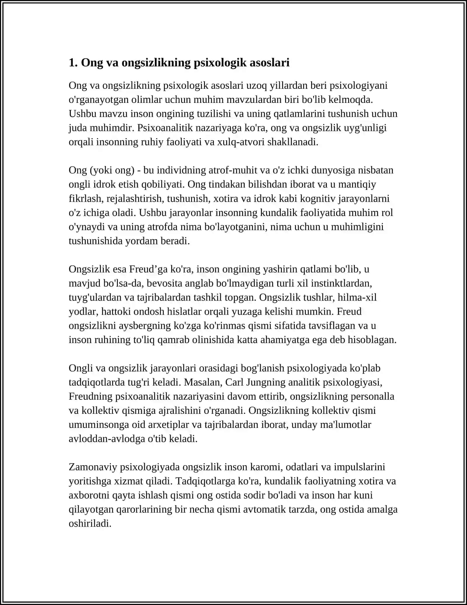 XULQ ATVORNING PSIXOFIZIOLOGIK ASOSLARI ONG TARQQIYOTI VA ONGSIZLIK XAYOL TAFAKKUR INTELLEKT VA KREATIVLIK 3