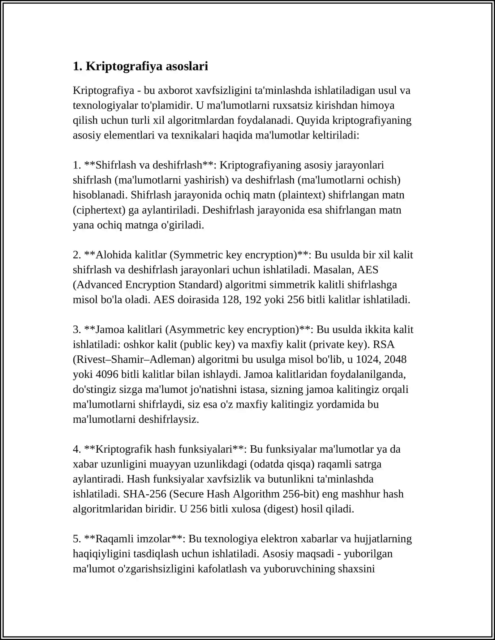 AXBOROT XAFSIZLIGINI TA'MINLASH USULLARI 3