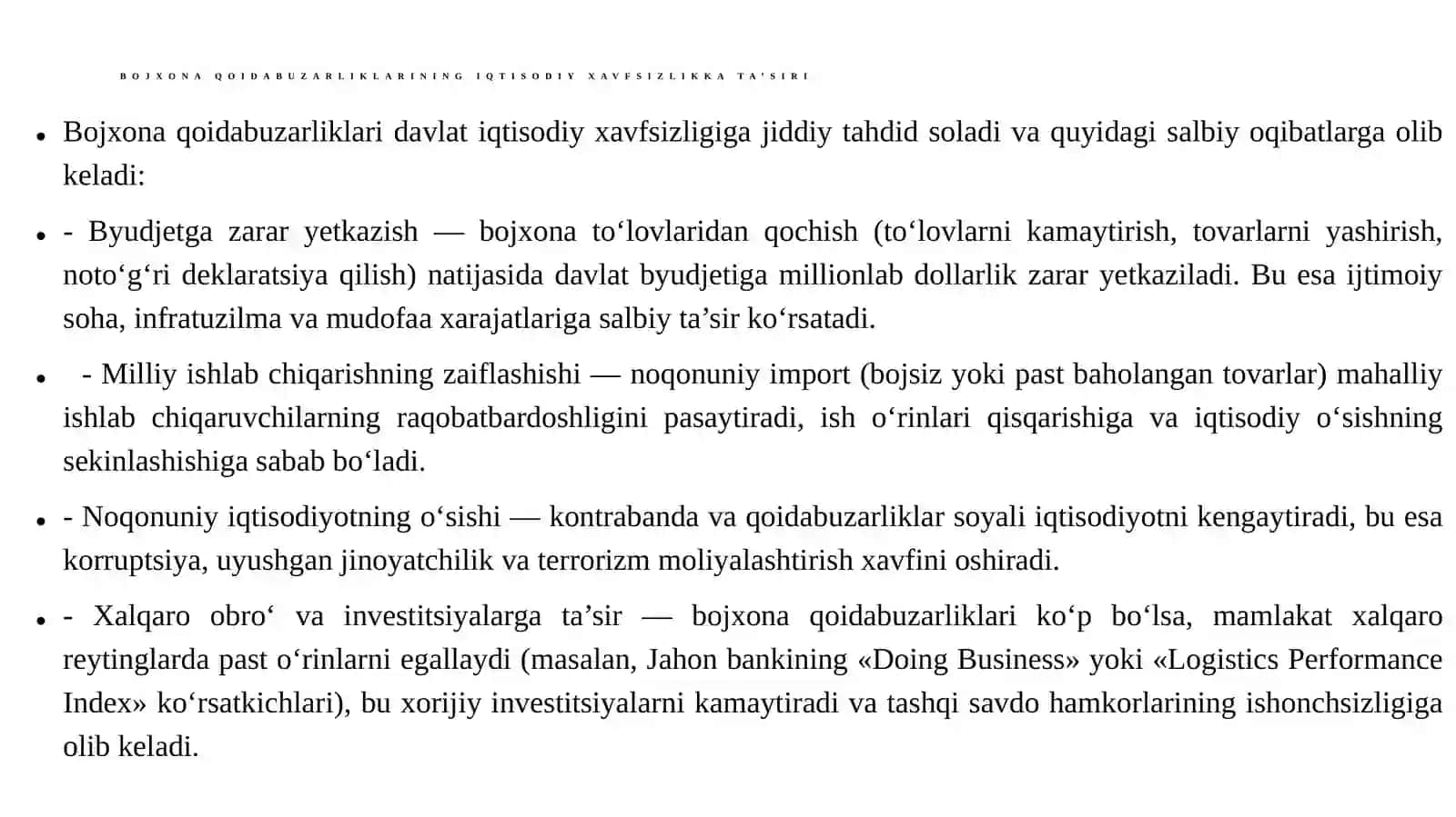 Bojxona qoidabuzarliklari va ularning turlari 3
